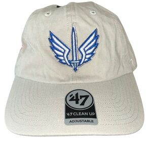 '47 Clean Up Adjustable Hat - Gray and Blue St Louis Battlehawks XFL NWT OSFA
